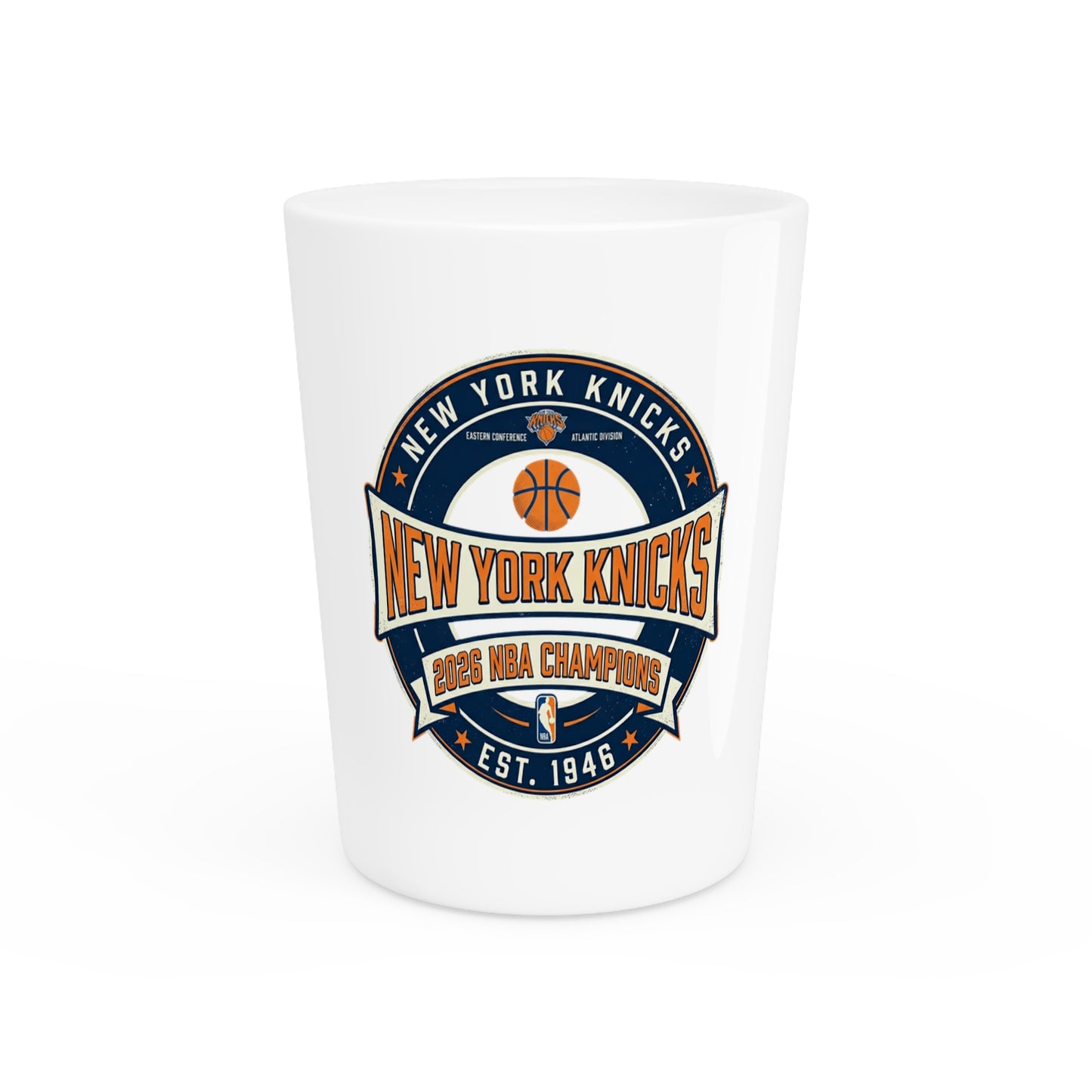New York Knicks 2026 NBA Finals Champions Shot Glass